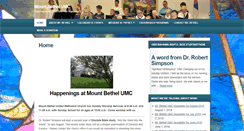 Desktop Screenshot of mountbethelumc.com