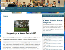 Tablet Screenshot of mountbethelumc.com